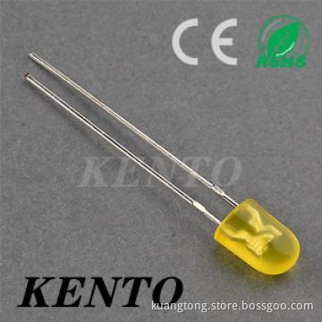 Short feet Yellow Round Ultra bright Led Emitting Diode